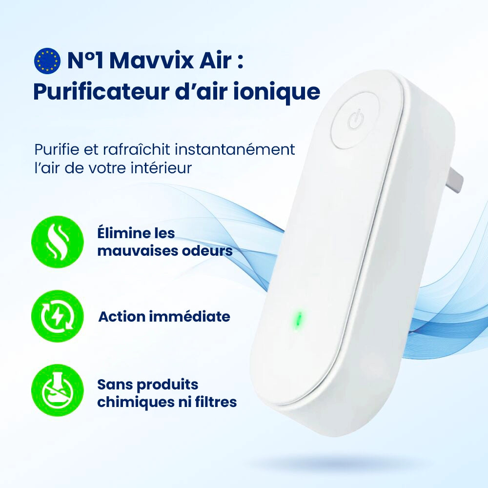 Purificateur d'air ionique | AuraShield