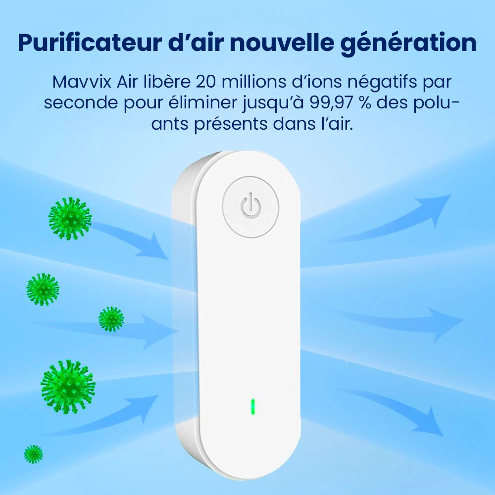 Purificateur d'air ionique | AuraShield